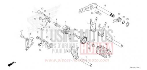 BARILLET DE SELECTION CRF450RXS de 2025